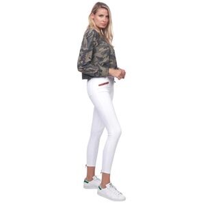 ETIENNE MARCEL White Skinny Jeans w/ Zipper Detail Style# EM31011!